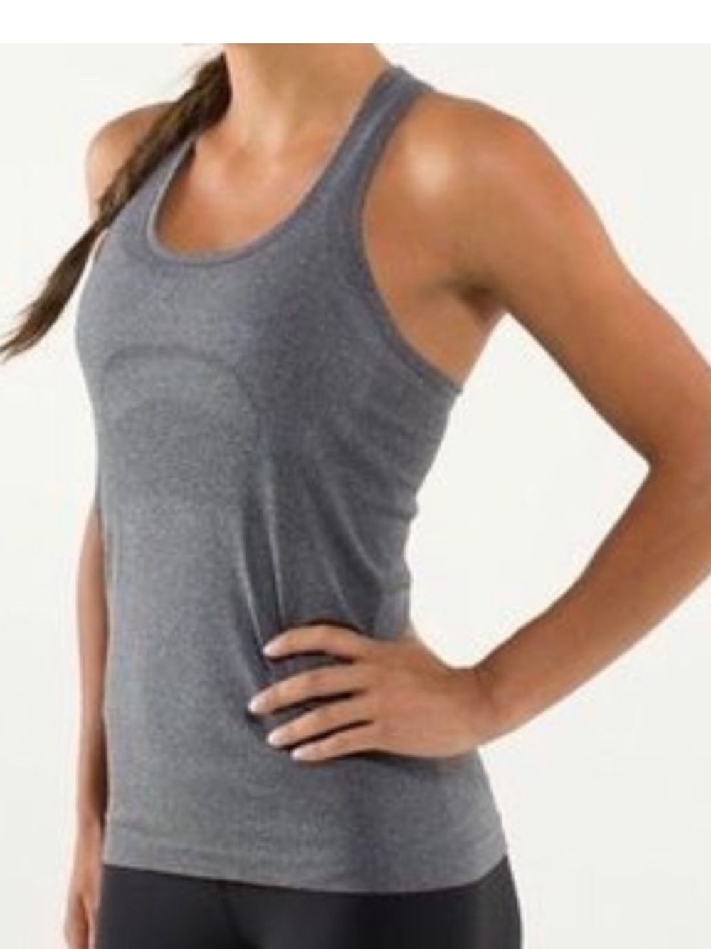 Lululemon Run Swiftly Tech Tank Top Gray Size 6